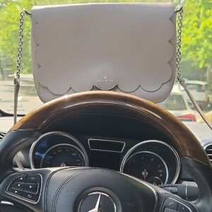 Kate Spade Gray Scalloped Shoulder Bag